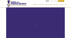 Desktop Screenshot of pawsforpurplehearts.org